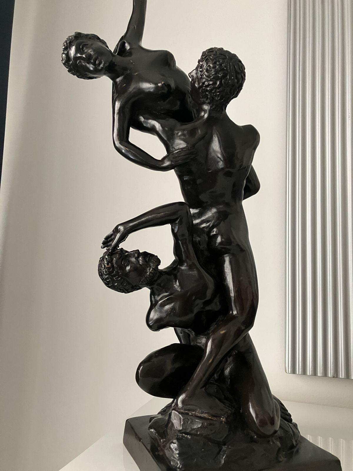 Bronze Giambologna rapt d'une sabine