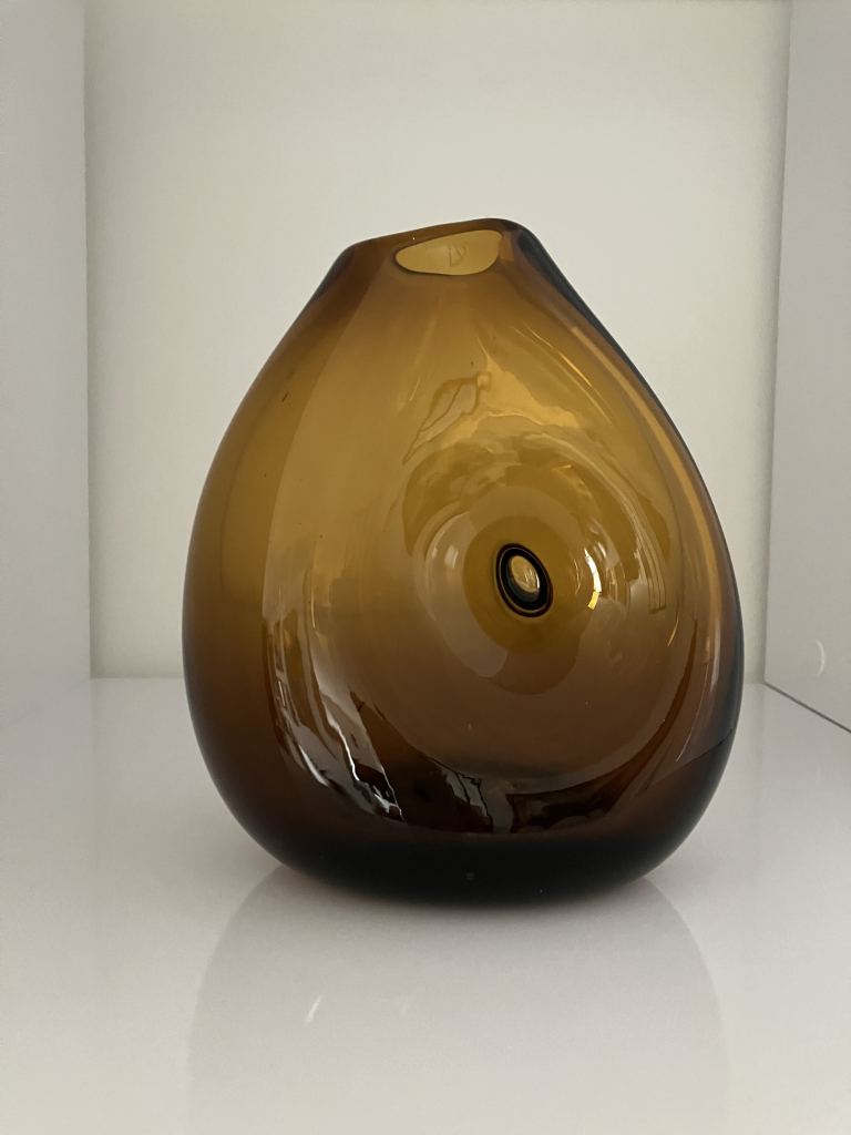 Claude MORIN - Vase en verre soufflé