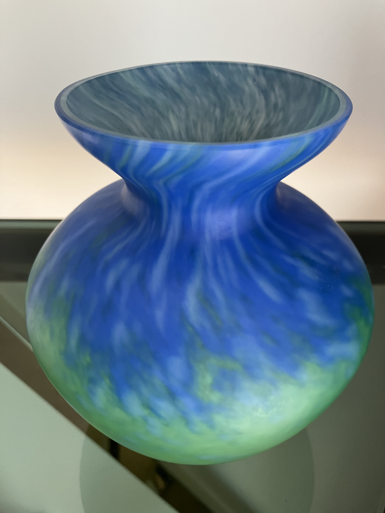 Vase en pâte de verre - XXème